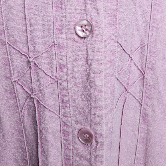 Pink Silk Button-Up Shirt Dress - Picture 7 of 12
